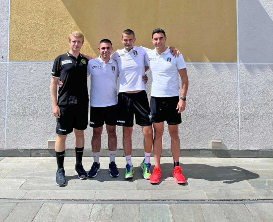 Gianluca Di Giovenale, Francesco Raccanello, Danilo Giacomini e Luca Granata