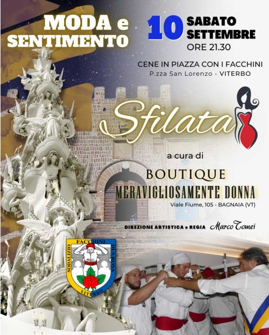 Cene con i facchini - Sfilata di moda