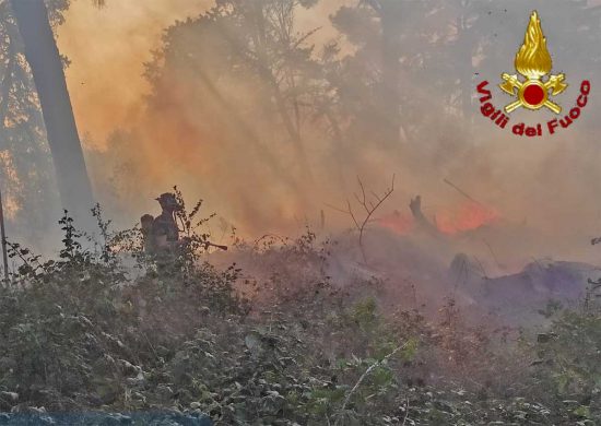 Incendio a Cerveteri