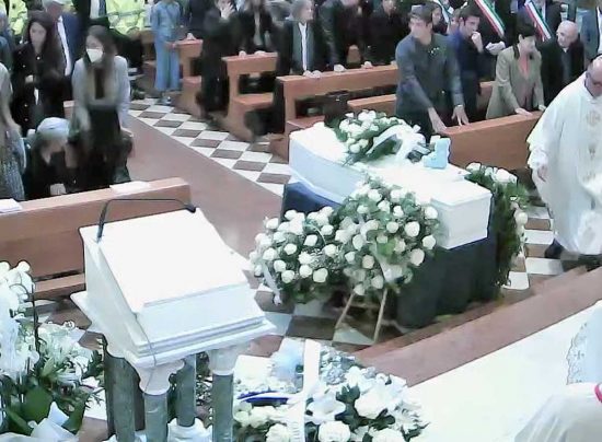 Alluvione nelle Marche - I funerali del piccolo Mattia