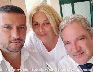 Virginia Melissa Adamo col criminologo esperto di sette Sergio Caruso e l'avvocato di parte civile Vincenzo Dionisi