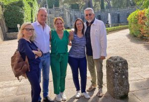 L'assessore Antoniozzi e la collega Angiani a Villa Lante