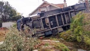 Civitavecchia - I danni della tromba d'aria a Pantano