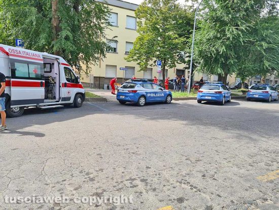 Viale Trento - L’intervento di polizia e 118