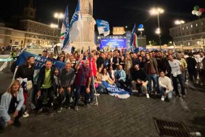 FdI Viterbo a Roma per il comizio di Giorgia Meloni