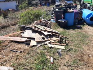 Civitavecchia - Zona Pantano - I detriti post tromba d'aria