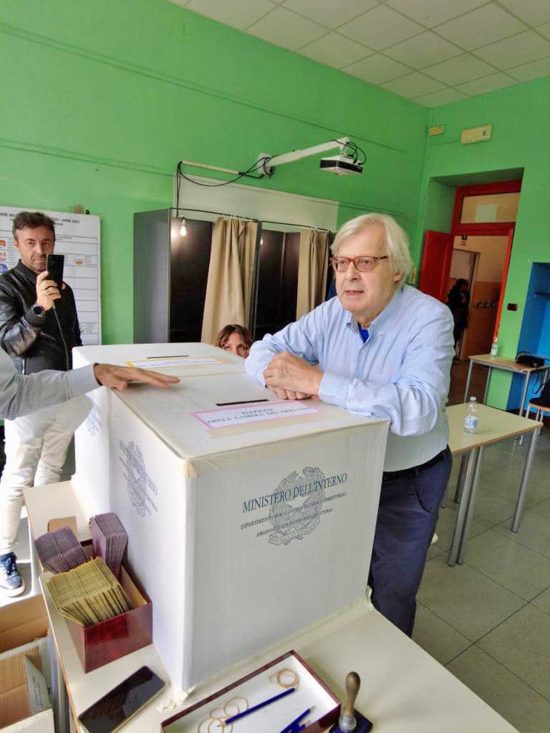 Elezioni politiche 2022 - Vittorio Sgarbi al voto
