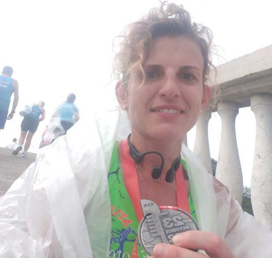 Roberta Cori alla maratona di Venezia