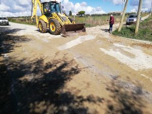 Tarquinia - Bomba d'acqua al lido - I volontari Aeopc in azione