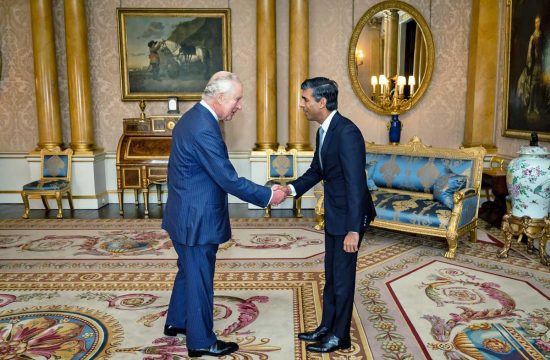 Londra - Re Carlo III riceve a Buckingham Palace il neo primo ministro Rishi Sunak