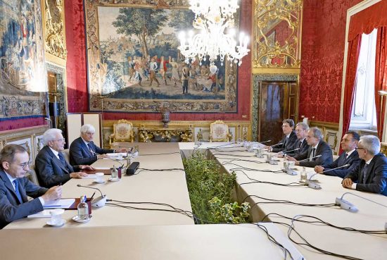 Consultazioni del presidente Mattarella con il gruppo misto della Camera