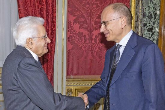 Sergio Mattarella e Enrico Letta