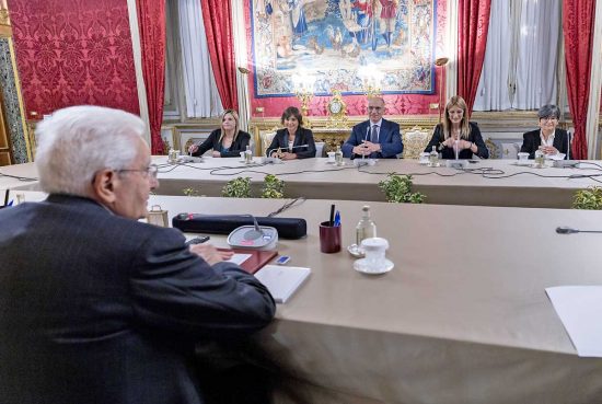 Consultazioni del presidente Mattarella con la delegazione del Pd
