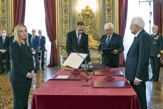 Roma - Il giuramento di Giorgia Meloni