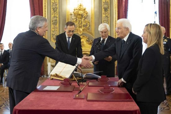 Roma - Il giuramento di Antonio Tajani