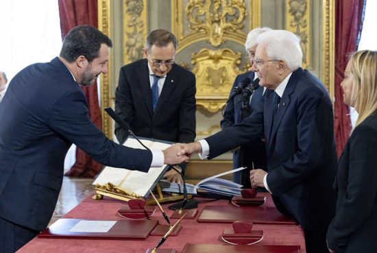 Roma - Il giuramento di Matteo Salvini