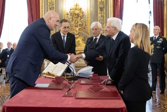 Roma - Il giuramento di Guido Crosetto