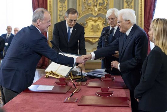 Roma - Il giuramento di Roberto Calderoli
