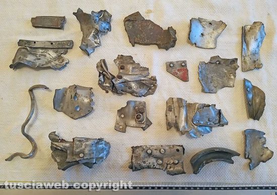 Arlena di Castro - Alcuni resti rinvenuti del Fw-190 di Herbert Treff