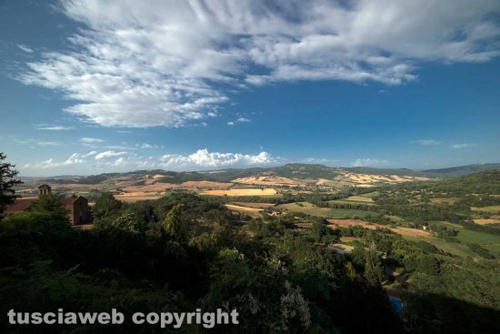 Il panorama da Proceno