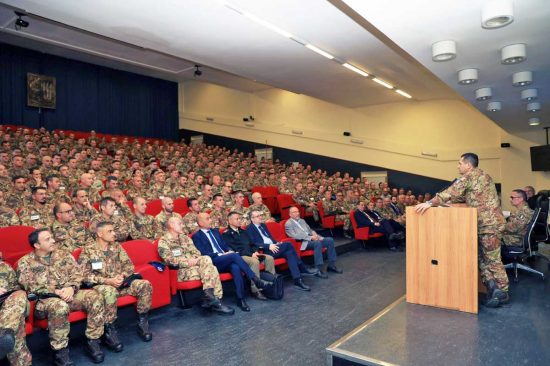 Viterbo - La visita del generale Figliuolo alla Scuola sottufficiali dell'esercito