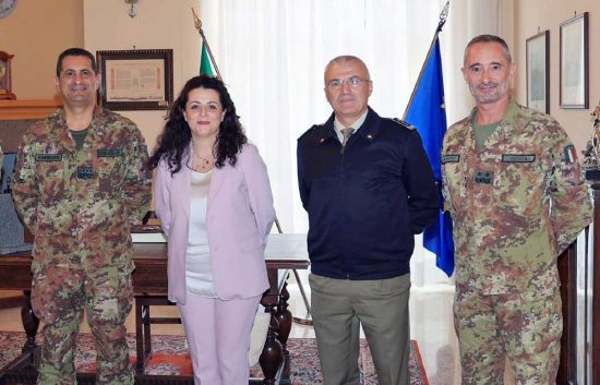 Viterbo - La visita del generale Figliuolo alla Scuola sottufficiali dell'esercito