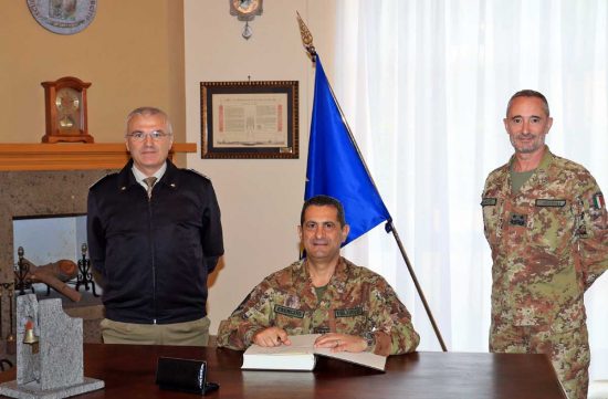 Viterbo - La visita del generale Figliuolo alla Scuola sottufficiali dell'esercito