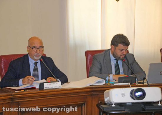 Viterbo - Consiglio provinciale - A destra Romoli