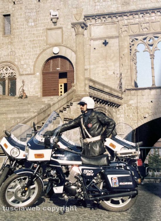 Il vigile motociclista Giorgio Bernini
