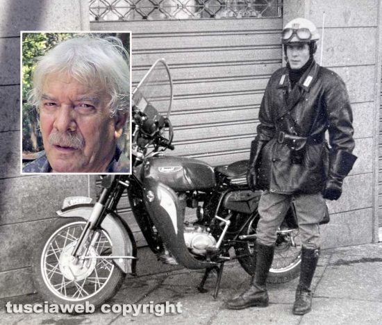Il vigile motociclista Giorgio Bernini