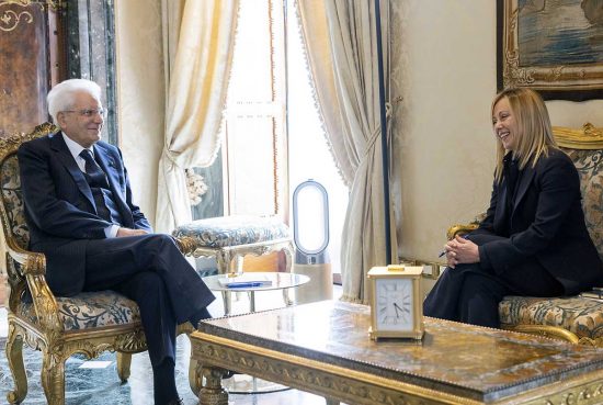Roma - Sergio Mattarella e Giorgia Meloni