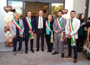 Capranica - Inaugurazione Cimina Dolciaria - Samorì e i sindaci