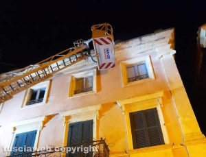 Vetralla - L'intervento del vigili del fuoco