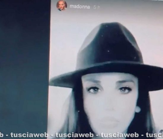 La montefiasconese Maria Laura Brax su una storia Instagram di Madonna