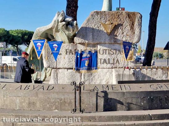 Viterbo - Paracadutismo - La commemorazione della battaglia di El Alamein