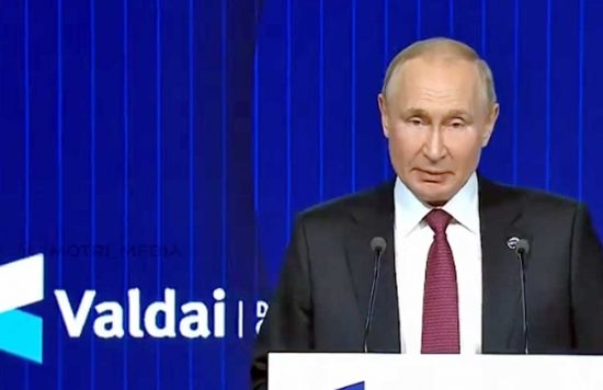 Mosca - Vladimir Putin al Valdai Club