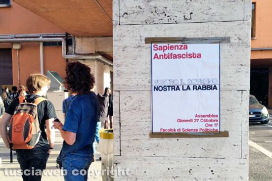 Roma - Occupata la facoltà di scienze politiche della Sapienza