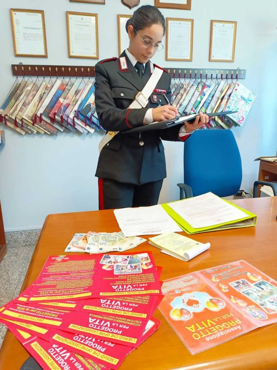 Oriolo. Romano - Carabinieri - Il materiale sequestrato
