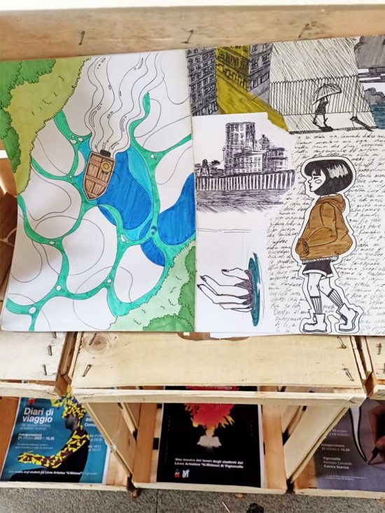 Vignanello - La mostra del progetto "I diari di viaggio e i bestiari illustrati" degli studenti del Midossi
