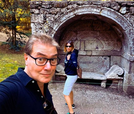 Corrado Guzzanti al Parco dei mostri di Bomarzo