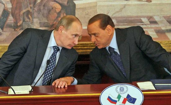 Vladimir Putin e Silvio Berlusconi