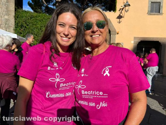 Antonella Sberna e Donatella Salvatori alla camminata di Beatrice onlus