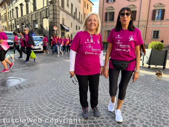 Viterbo - Patrizia Notaristefano alla camminata di Beatrice onlus