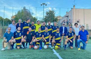 Sport - Calcio a 7 - La finale tra la squadra dei vigili del fuoco e l’associazione Pianeta Giustizia 