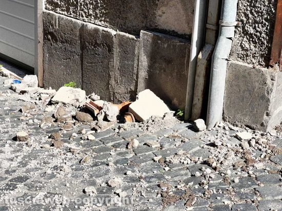 Viterbo - Macerie tra piazza della Crocetta e via Mazzini