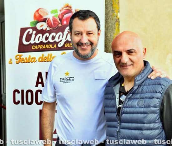 Caprarola - Matteo Salvini ed Eugenio Stelliferi
