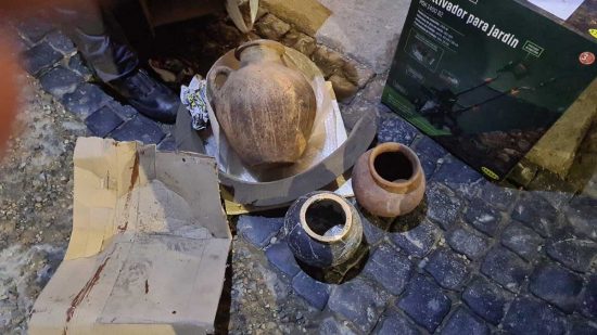 Viterbo - Le anfore al Museo Rocca Albornoz