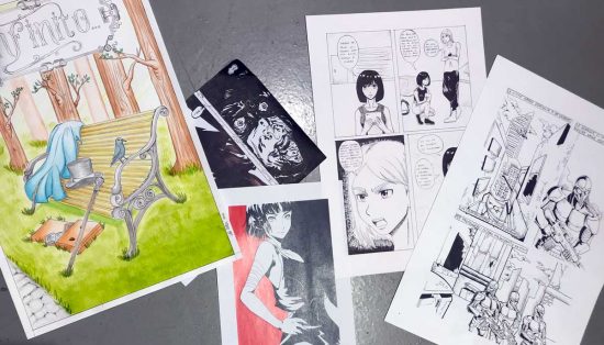 Corso Fumetto - I lavori degli studenti Linda Felici, Alessandro Castiglioni, Alessandra Cassetta, Francesco Mezzoprete e Matilde Zerbini