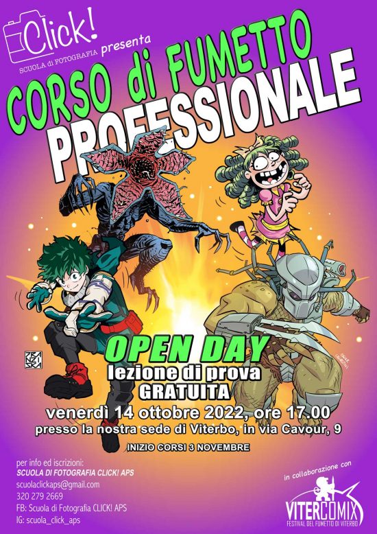 Corso di Fumetto - Locandina_scuola_2022