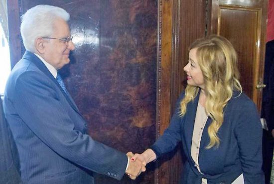 Sergio Mattarella e Giorgia Meloni